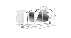 Outwell Newburg 160 Poled Drive Away Awning 19 Outwell Newburg 160 Poled Drive Away Awning -Outwell Shop 111101 newburg 160 drawing perspective2
