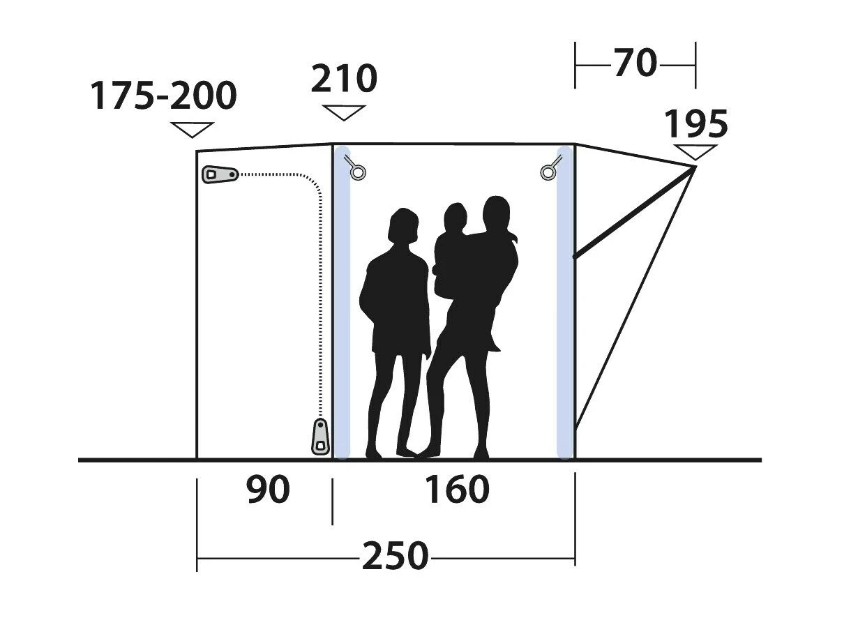 Outwell Newburg 160 Air Drive Away Awning 6 Outwell Newburg 160 Air Drive Away Awning - Image 4