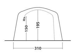 Outwell Parkdale 4PA Tent (2023) 23 Outwell Parkdale 4PA Tent (2023) -Outwell Shop 111180 parkdale 4pa drawing other5