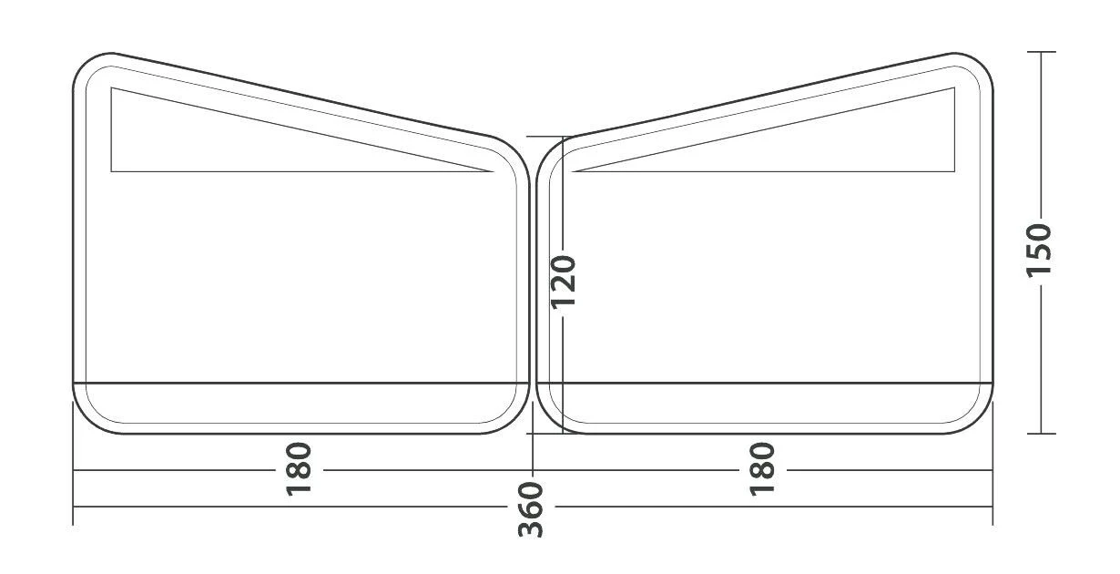 Outwell Windscreen Air Scalable 180 4 Outwell Windscreen Air Scalable 180 - Image 2