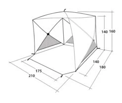 Outwell Beach Shelter Compton (2023) 12 Outwell Beach Shelter Compton (2023) -Outwell Shop 111230 beach shelter compton drawing perspective2