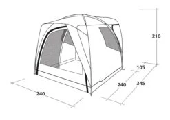 Outwell Beachcrest Drive Away Awning -Outwell Shop 111238 beachcrest drawing perspective2
