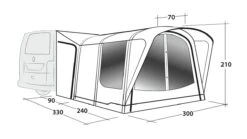 Outwell Newburg 240 Air Low Drive Away Awning 19 Outwell Newburg 240 Air Low Drive Away Awning -Outwell Shop 111245 newburg 240 air drawing perspective2
