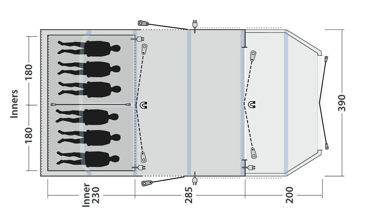 Outwell Wood Lake 6ATC Tent (2022) 5 Outwell Wood Lake 6ATC Tent (2022) - Image 3