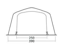 Outwell Wood Lake 6ATC Tent (2022) 18 Outwell Wood Lake 6ATC Tent (2022) -Outwell Shop 111267 wood lake 6atc drawing other4