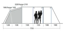 Outwell Wood Lake 6ATC Tent (2022) 19 Outwell Wood Lake 6ATC Tent (2022) -Outwell Shop 111267 wood lake 6atc drawing other5