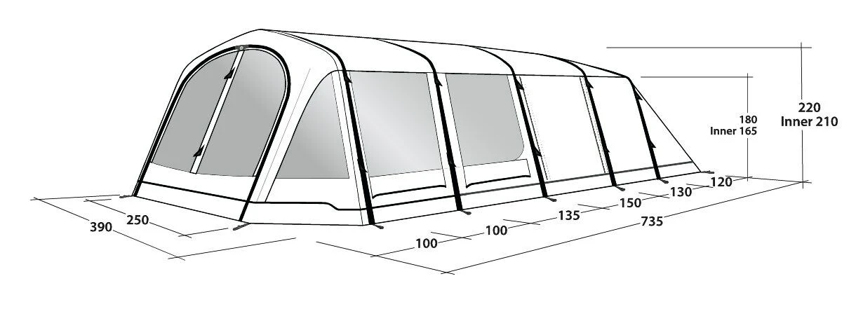 Outwell Wood Lake 6ATC Tent (2022) 8 Outwell Wood Lake 6ATC Tent (2022) - Image 6