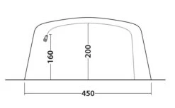 Outwell Queensdale 8PA Tent (2023) -Outwell Shop 111270 queensdale 8pa drawing other5