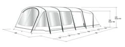 Outwell Queensdale 8PA Tent (2023) -Outwell Shop 111270 queensdale 8pa drawing perspective2