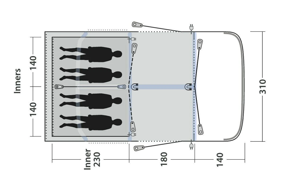 Outwell Springville 4SA Tent (2023) 5 Outwell Springville 4SA Tent (2023) - Image 3