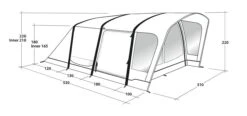 Outwell Springville 4SA Tent (2023) 24 Outwell Springville 4SA Tent (2023) -Outwell Shop 111275 springville 4sa drawing perspective2