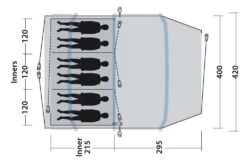 Outwell Starhill 6A Air Tent (2023) -Outwell Shop 111304 starhill 6a drawing floorplan3