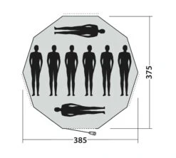 Easy Camp Moonlight Tipi Tent -Outwell Shop 120381 moonlight tipi drawing floorplan3