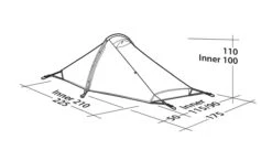 Robens Starlight 2 Tent (2022) -Outwell Shop 130259 starlight 2 drawing perspective2