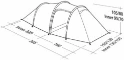Robens Voyager 2EX Tent (2022) 18 Robens Voyager 2EX Tent (2022) -Outwell Shop 130263 voyager 2ex drawing perspective2