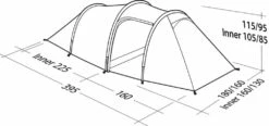 Robens Voyager 3EX Tent (2022) -Outwell Shop 130264 voyager 3ex drawing perspective2
