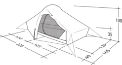 Robens Chaser 2 Tent (2023) 26 Robens Chaser 2 Tent (2023) -Outwell Shop 130316 chaser 2 drawing perspective2