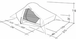 Robens Chaser 3XE Tent (2022) -Outwell Shop 130317 chaser 3xe drawing perspective2
