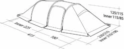 Robens Nordic Lynx 4 Tent (2022) -Outwell Shop 130324 nordic lynx 4 drawing perspective2