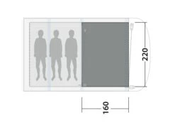 Outwell Lindale 3PA Flat Woven Carpet -Outwell Shop 170857 flat woven carpet lindale 3pa drawing floorplan2