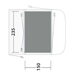 Outwell Newburg 160 Flat Woven Carpet 9 Outwell Newburg 160 Flat Woven Carpet -Outwell Shop 170864 flat woven carpet newburg 160 drawing floorplan2