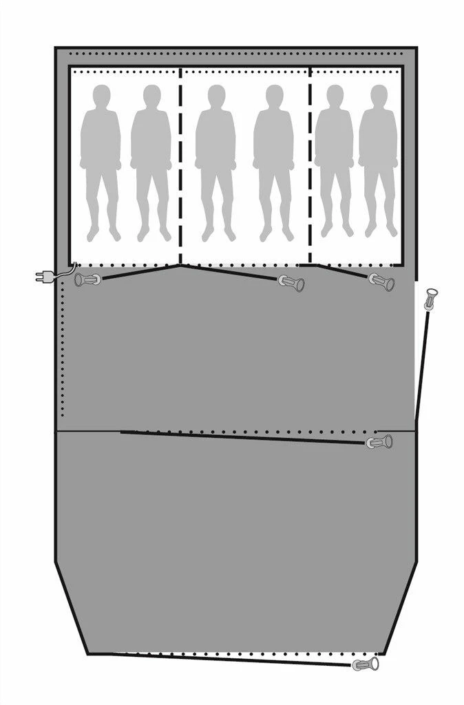 Outwell Parkdale 6PA Footprint Groundsheet 4 Outwell Parkdale 6PA Footprint Groundsheet - Image 2