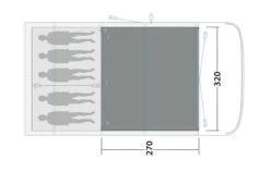 Outwell Hayward Lake 5ATC Flat Woven Carpet 7 Outwell Hayward Lake 5ATC Flat Woven Carpet -Outwell Shop 170888 flat woven carpet hayward lake 5atc drawing floorplan2