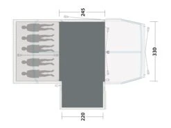 Outwell Mountain Lake 5ATC Flat Woven Carpet -Outwell Shop 170890 flat woven carpet mountain lake 5atc drawing floorplan2