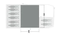 Outwell Winwood 8 Flat Woven Carpet -Outwell Shop 170902 flat woven carpet winwood 8 drawing floorplan2