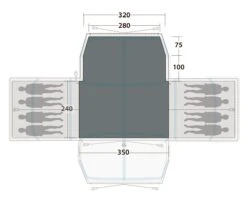 Outwell Grandville 8SA Flat Woven Carpet -Outwell Shop 170908 flat woven carpet grandville 8sa drawing floorplan2
