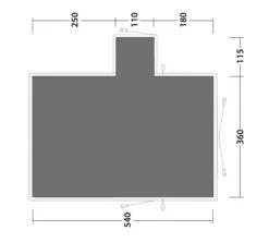 Outwell Montana 6PE Footprint Groundsheet 5 Outwell Montana 6PE Footprint Groundsheet -Outwell Shop 170934 footprint montana 6pe drawing floorplan2