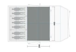 Outwell Knoxville 7SA Flat Woven Carpet 7 Outwell Knoxville 7SA Flat Woven Carpet -Outwell Shop 170938 flat woven carpet knoxville 7sa drawing floorplan2