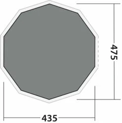 Robens Klondike Grande Carpet -Outwell Shop 190068 fleece carpet klondike grande drawing floorplan2