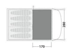 Robens Fleece Carpet Wolf Moon 5XP 7 Robens Fleece Carpet Wolf Moon 5XP -Outwell Shop 190070 fleece carpet wolf moon 5xp drawing floorplan2