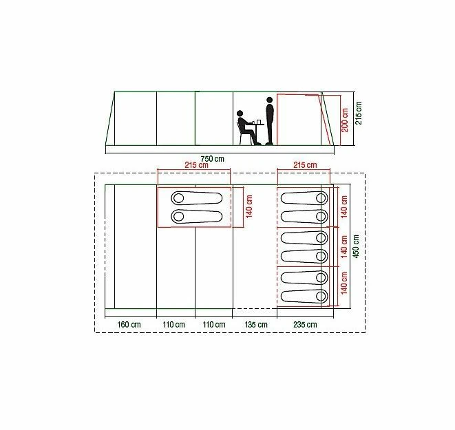 Coleman Weathermaster 8XL Air Tent 4 Coleman Weathermaster 8XL Air Tent - Image 2