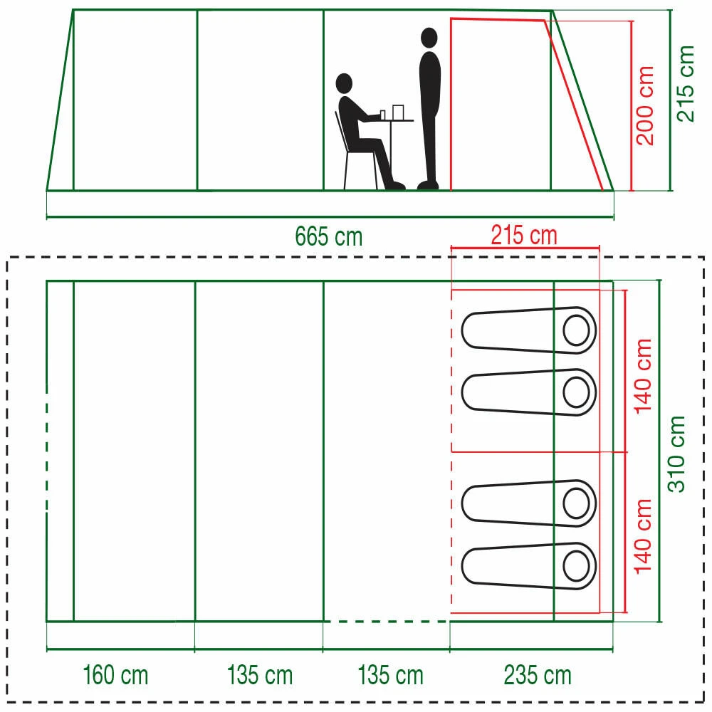 Coleman Valdes Deluxe 4xl Air Blackout Tent 4 Coleman Valdes Deluxe 4xl Air Blackout Tent - Image 2
