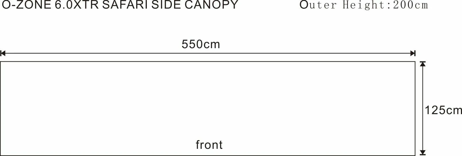 Outdoor Revolution O-Zone 6.0xtr Safari Side Sun Wing 7 Outdoor Revolution O-Zone 6.0xtr Safari Side Sun Wing - Image 5