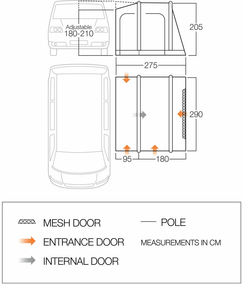 Vango Faros II Air Low Awning (2023) 4 Vango Faros II Air Low Awning (2023) - Image 2