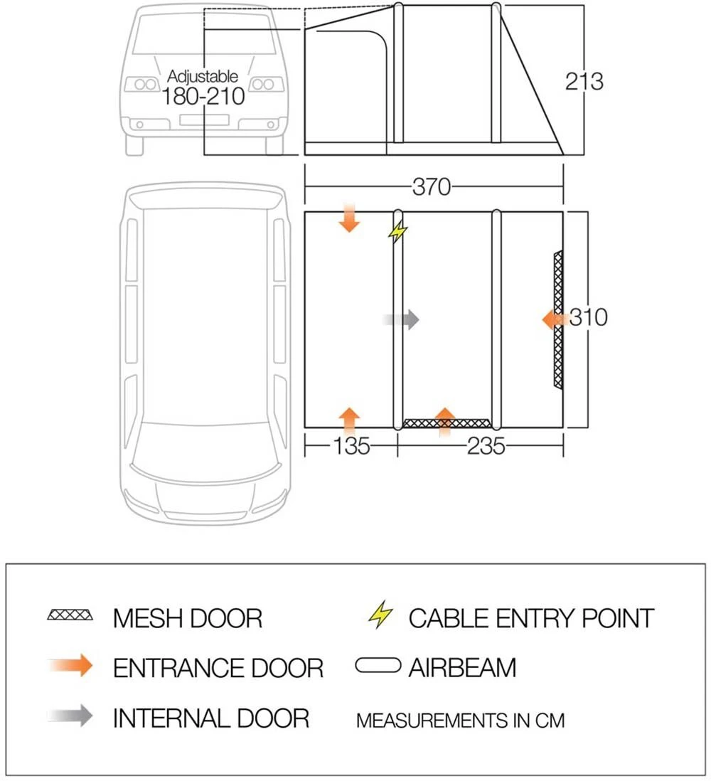 Vango Kela Air TC Low Awning (2023) 6 Vango Kela Air TC Low Awning (2023) - Image 4