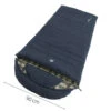 Outwell Camper Lux "R" Sleeping Bag Deep Blue (2023) 1 Outwell Camper Lux "R" Sleeping Bag Deep Blue (2023) -Outwell Shop 230393 camper lux right side zipper feature photo2