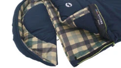 Outwell Camper Lux "R" Sleeping Bag Deep Blue (2023) 12 Outwell Camper Lux "R" Sleeping Bag Deep Blue (2023) -Outwell Shop 230393 camper lux right side zipper feature photo4
