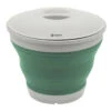 Outwell Collaps Bucket With Lid - Shadow Green (2023) -Outwell Shop 651122 collaps bucket round w lid shadow green feature photo3