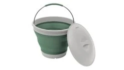 Outwell Collaps Bucket With Lid - Shadow Green (2023) -Outwell Shop 651122 collaps bucket round w lid shadow green main photo1