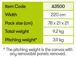 Quest Falcon 220 Poled Porch Caravan Awning (2022) -Outwell Shop a3500 10 midsize
