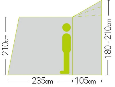 Quest Falcon Air 300 Drive Away Awning Low (180-120cm) (2022) 8 Quest Falcon Air 300 Drive Away Awning Low (180-120cm) (2022) - Image 6