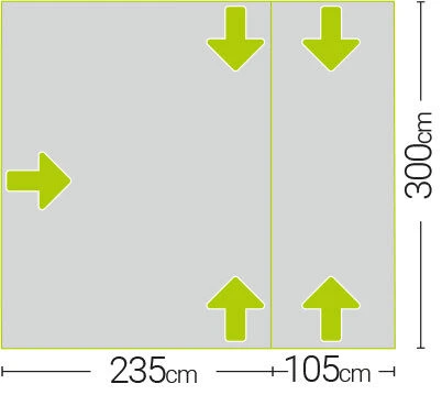 Quest Falcon Air 300 Drive Away Awning Low (180-120cm) (2022) 9 Quest Falcon Air 300 Drive Away Awning Low (180-120cm) (2022) - Image 7