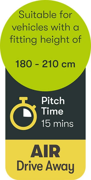 Quest Falcon Air 300 Drive Away Awning Low (180-120cm) (2022) 10 Quest Falcon Air 300 Drive Away Awning Low (180-120cm) (2022) - Image 8