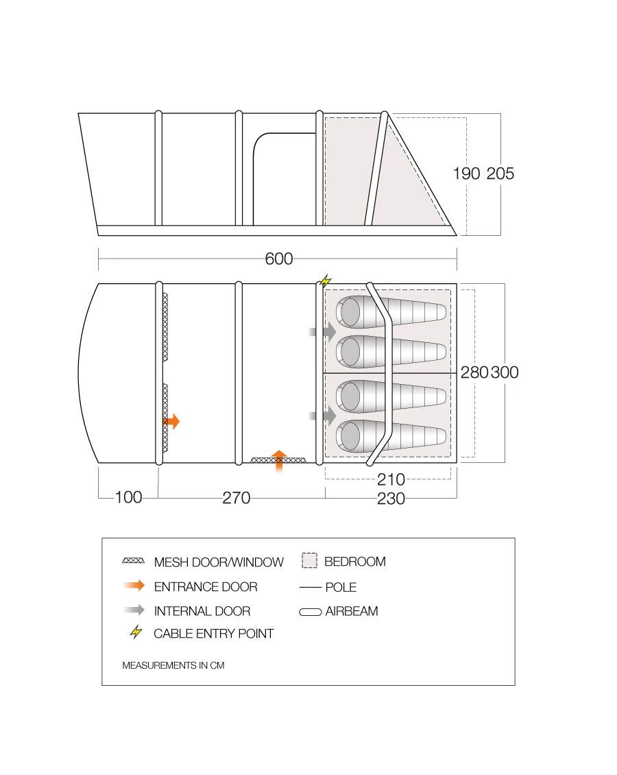 Vango Aether Air 450XL Tent (2022) 4 Vango Aether Air 450XL Tent (2022) - Image 2