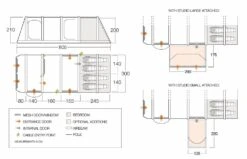 Vango Anantara IV TC 450XL Air Tent (2023) 13 Vango Anantara IV TC 450XL Air Tent (2023) -Outwell Shop airbeam si pro floorplan anantara iii air 450xl with pods 1