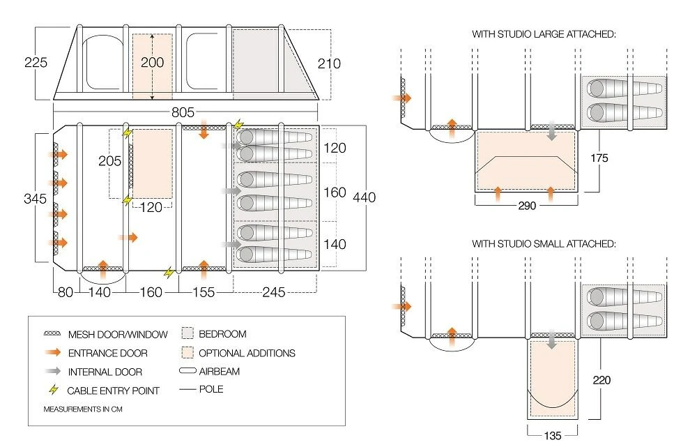 Vango Anantara IV 650xl Air Tent (2023) 4 Vango Anantara IV 650xl Air Tent (2023) - Image 2